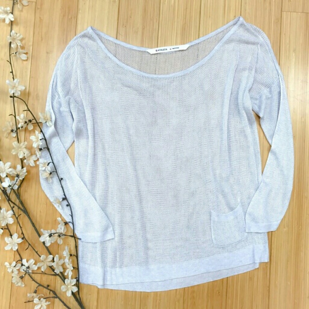 Athleta~ Bamboo + Cashmere Oatmeal Sintra Sweater
